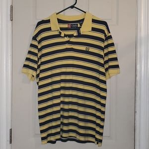 COPY - Chaps Est. 1978 Yellow Striped Polo